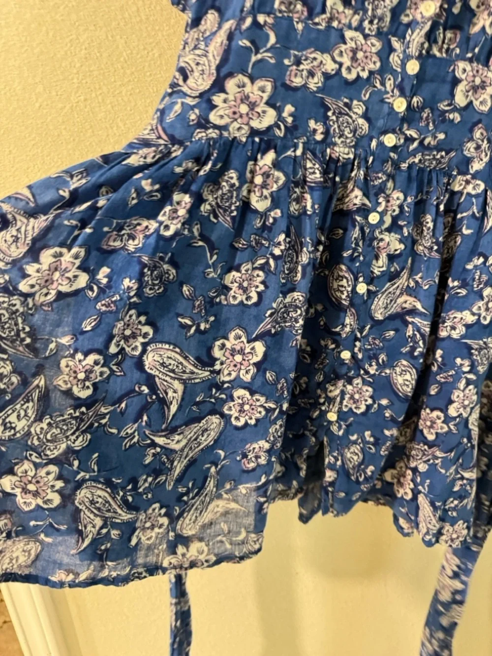 Anthropologie sundry mini dress perrin paisley size S - Picture 7 of 14